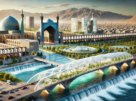 نقشه استان اصفهان