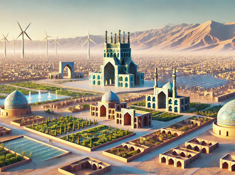 نقشه استان یزد