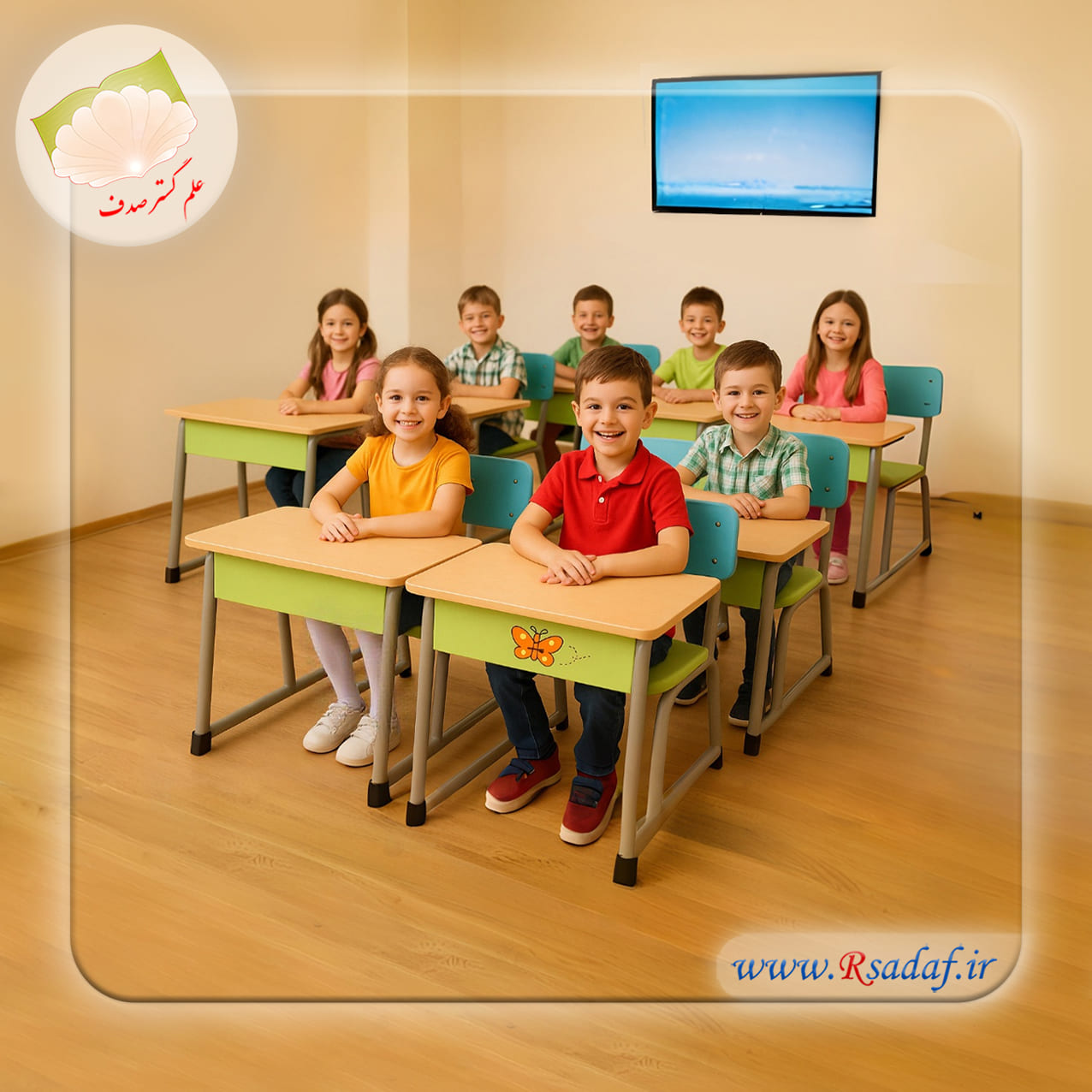 میز و نیمکت تک نفره شاپرک