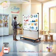 تابلو وایت برد مغناطیسی سیار آویتا - تولیدی علم گستر صدف