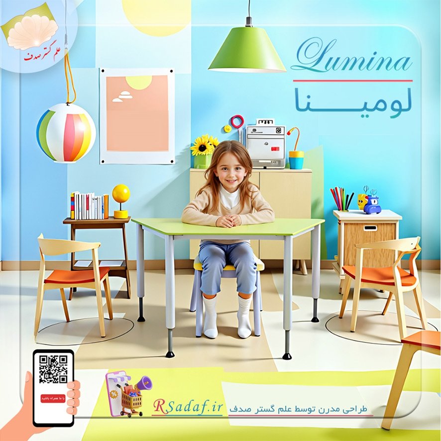 میز قابل تنظیم ذوزنقه لومینا 