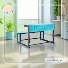 میز و صندلی دو نفره سپیتا مناسب مدارس تولیدی علم گستر صدف