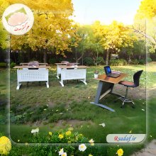میز و صندلی دانش آموزی و آموزشی ویستریا ،طراحی مدرن و ارگونومیک. مناسب برای مدارس و آموزشگاه‌ها. تولیدی علم گستر صدف