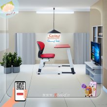 میز و صندلی تک نفره مدل ساینا مناسب دانش‌آموزان ویژه مدارس با طراحی شیک و مدرن تولیدی علم گستر صدف