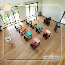 آکوبا قابل تنظیم میز و صندلی مناسب دانش آموزان ویژه مدارس ابتدایی تولیدی علم گستر صدف