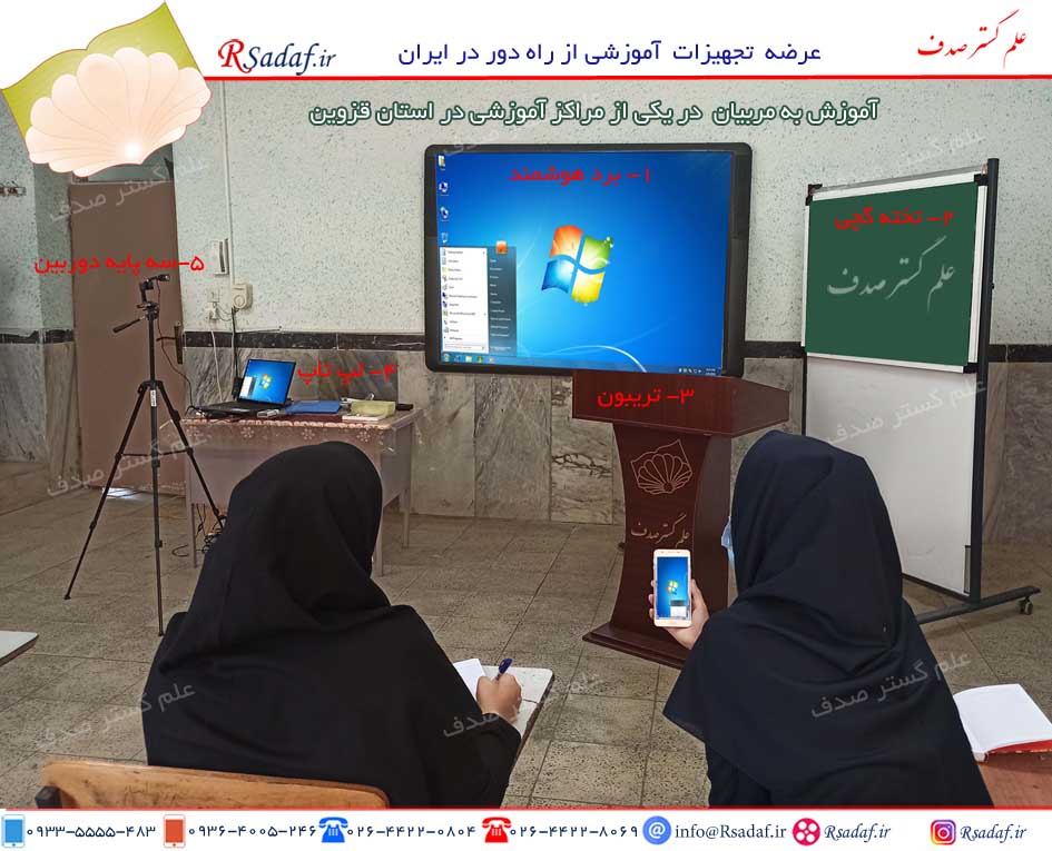 برگزاری دوره آموزش کلاس آنلاین به مربیان یکی از مدارس قزوین